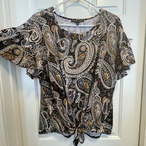 Always Indigo Women's Blouse, Size 1X